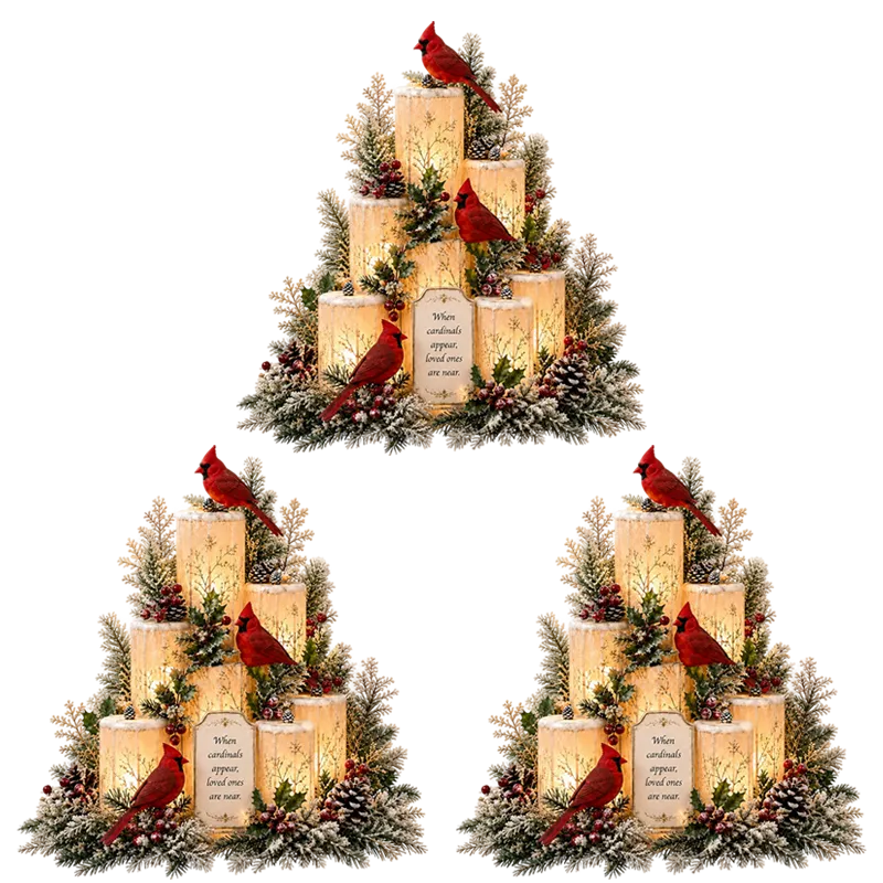 Graddi™ The Cardinal's Visit Flameless Remembrance Candle