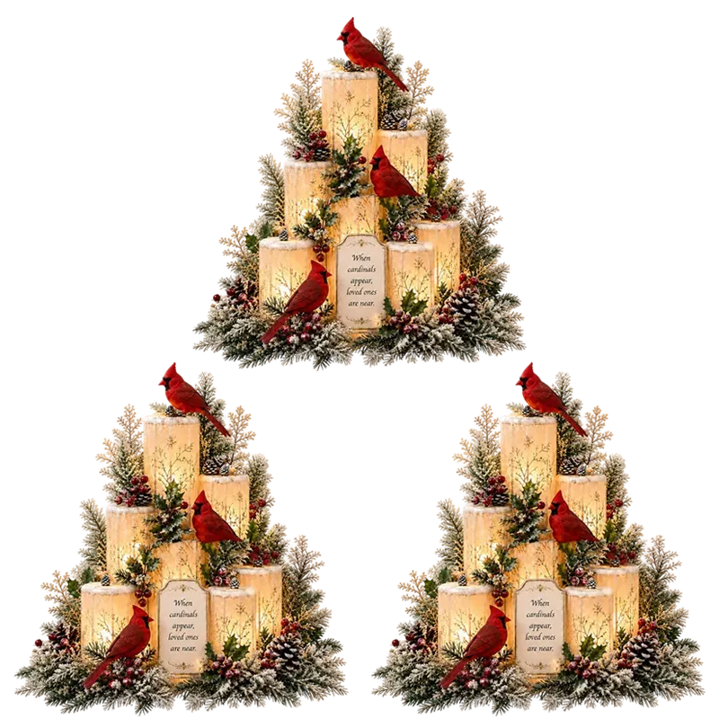Graddi™ The Cardinal's Visit Flameless Remembrance Candle