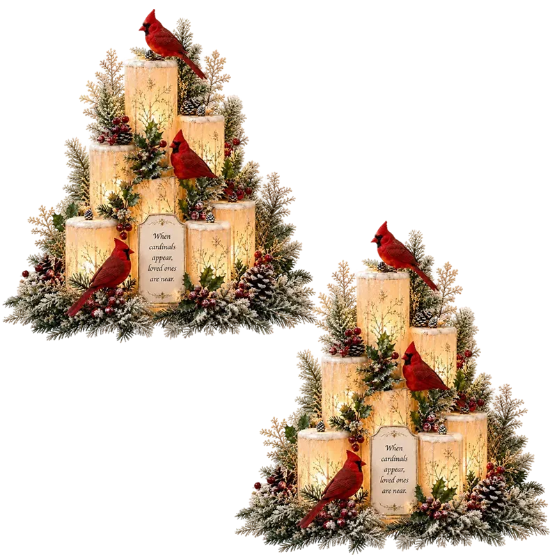 Graddi™ The Cardinal's Visit Flameless Remembrance Candle
