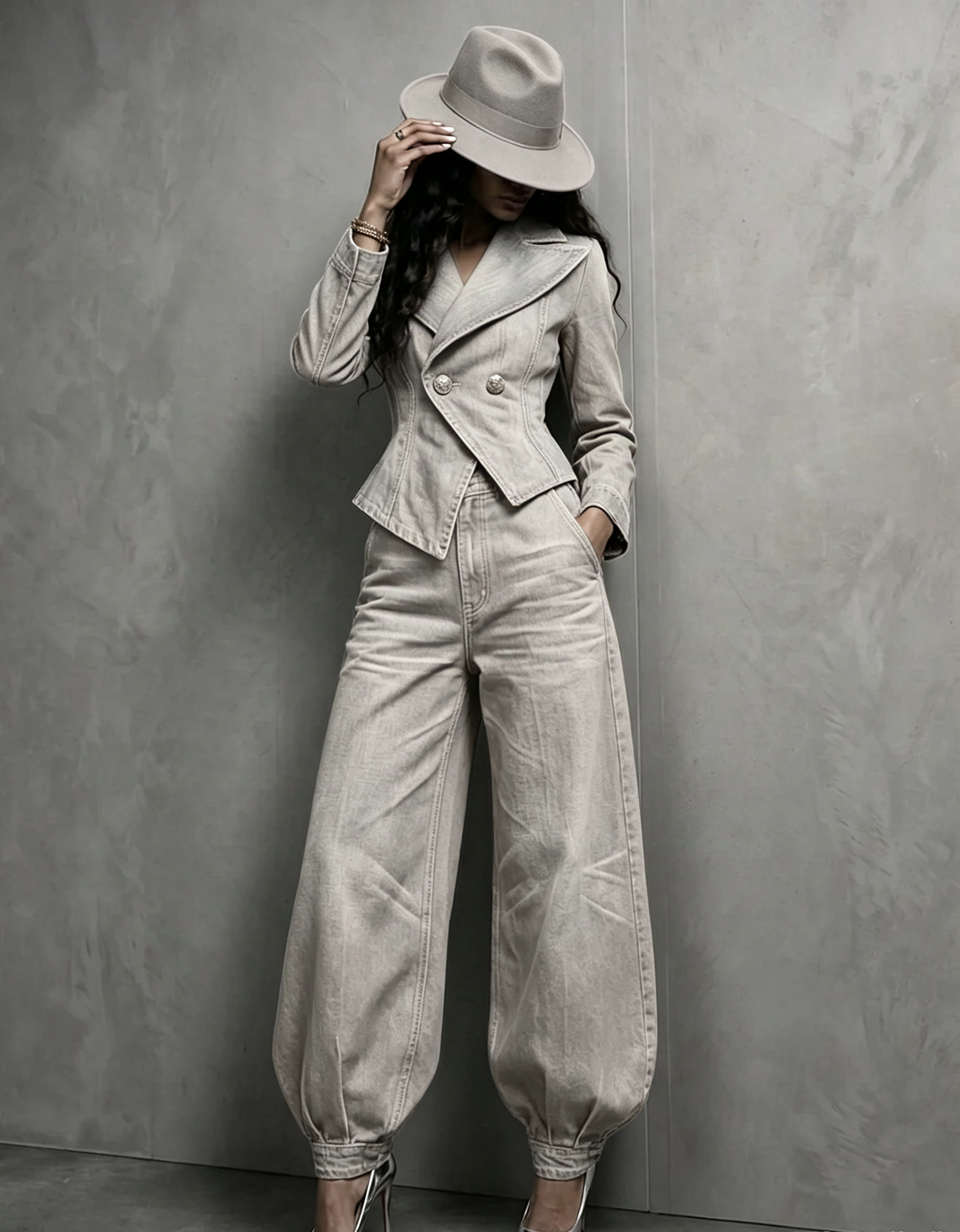 🤲LAST DAY SAVE 49%🔥 Figure-Flattering Denim 2-Piece Set