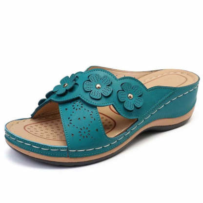 Womens Arch Support  Floral Vintage Wedge Sandals