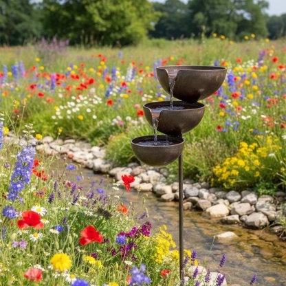 🔥Hot Sale🔥Bring Life Back To Your Garden – Rain Catcher Bird Bath 🌿🐦