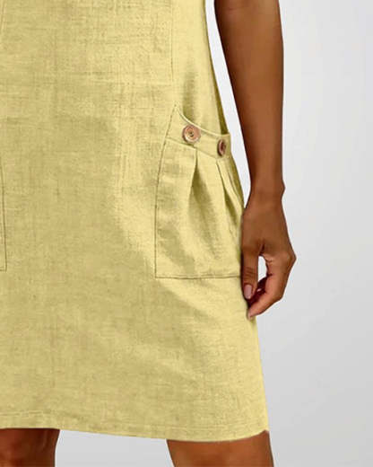 Azuria® | Cotton Dress With Zipper