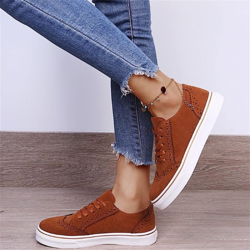 Best Orthopedic Women Shoes Comfy Anti-shock Round Toe Sneakers Vintage Design