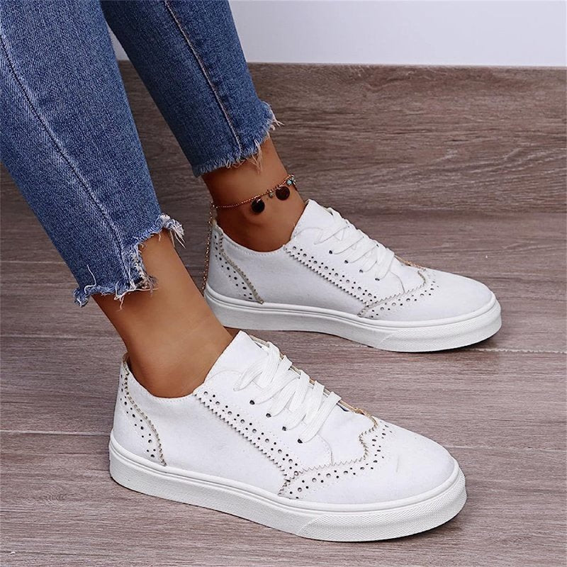 Best Orthopedic Women Shoes Comfy Anti-shock Round Toe Sneakers Vintage Design