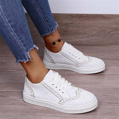 Best Orthopedic Women Shoes Comfy Anti-shock Round Toe Sneakers Vintage Design