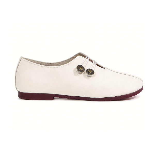 💝Summer Sale ⭐ Women's Elegant soft sole round toe buckle decoration Flat Shoes