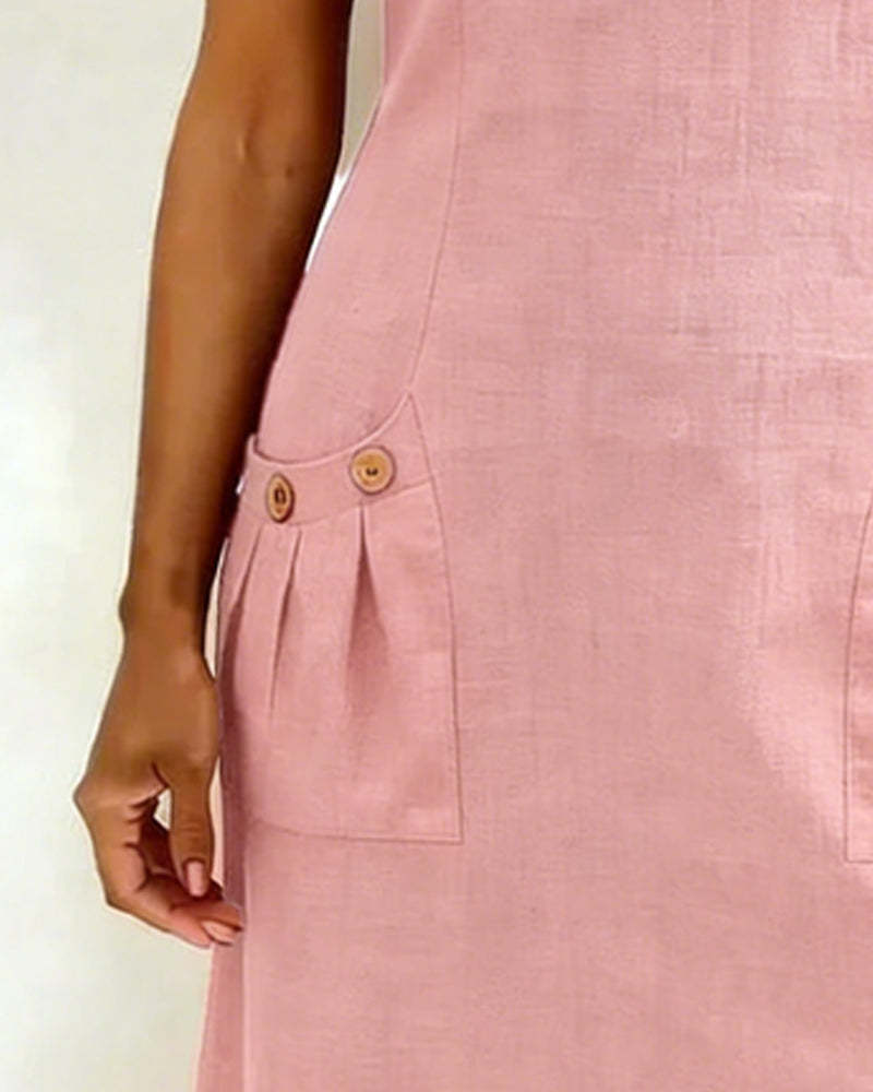 Azuria® | Cotton Dress With Zipper