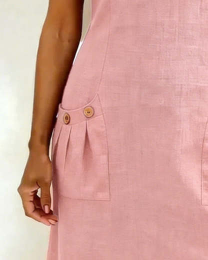 Azuria® | Cotton Dress With Zipper