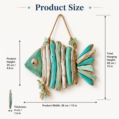 🐙Coastal Driftwood Ocean Animal Wall Decor