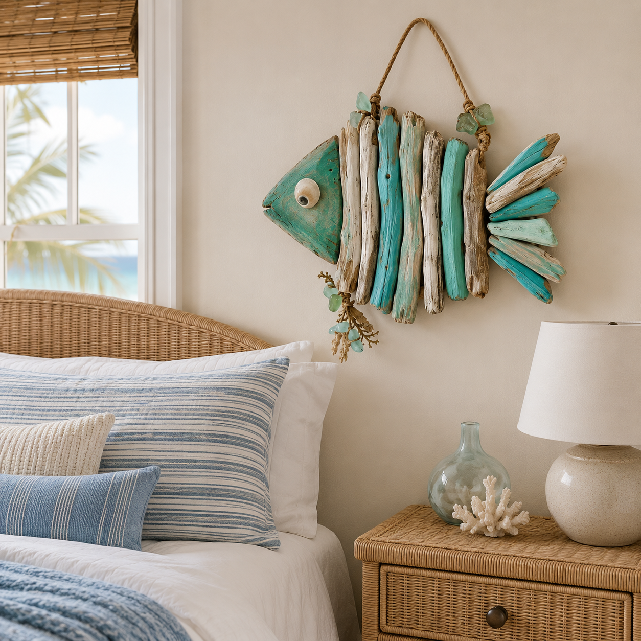 🐙Coastal Driftwood Ocean Animal Wall Decor