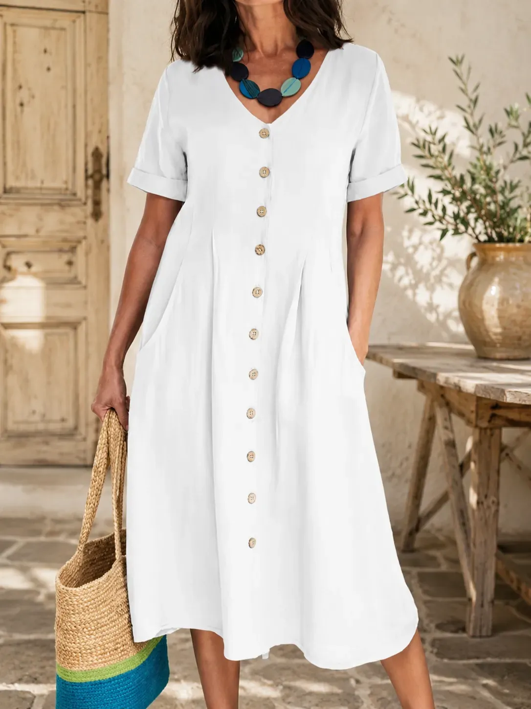 ⏰SUMMER FINAL SALE⚡ 50% off ⚡The Linen Dress American Women Love to Wear All Summer