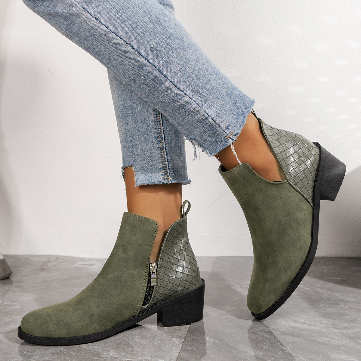 Women's Commuter Lightweight Waterproof And Wear-Resistant Formal Boots