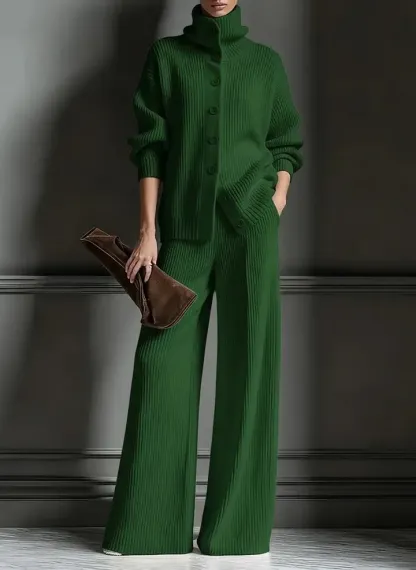 Women's Cozy Cardigan Sweater and Pants Two-Piece Set (buy 2 free shipping)