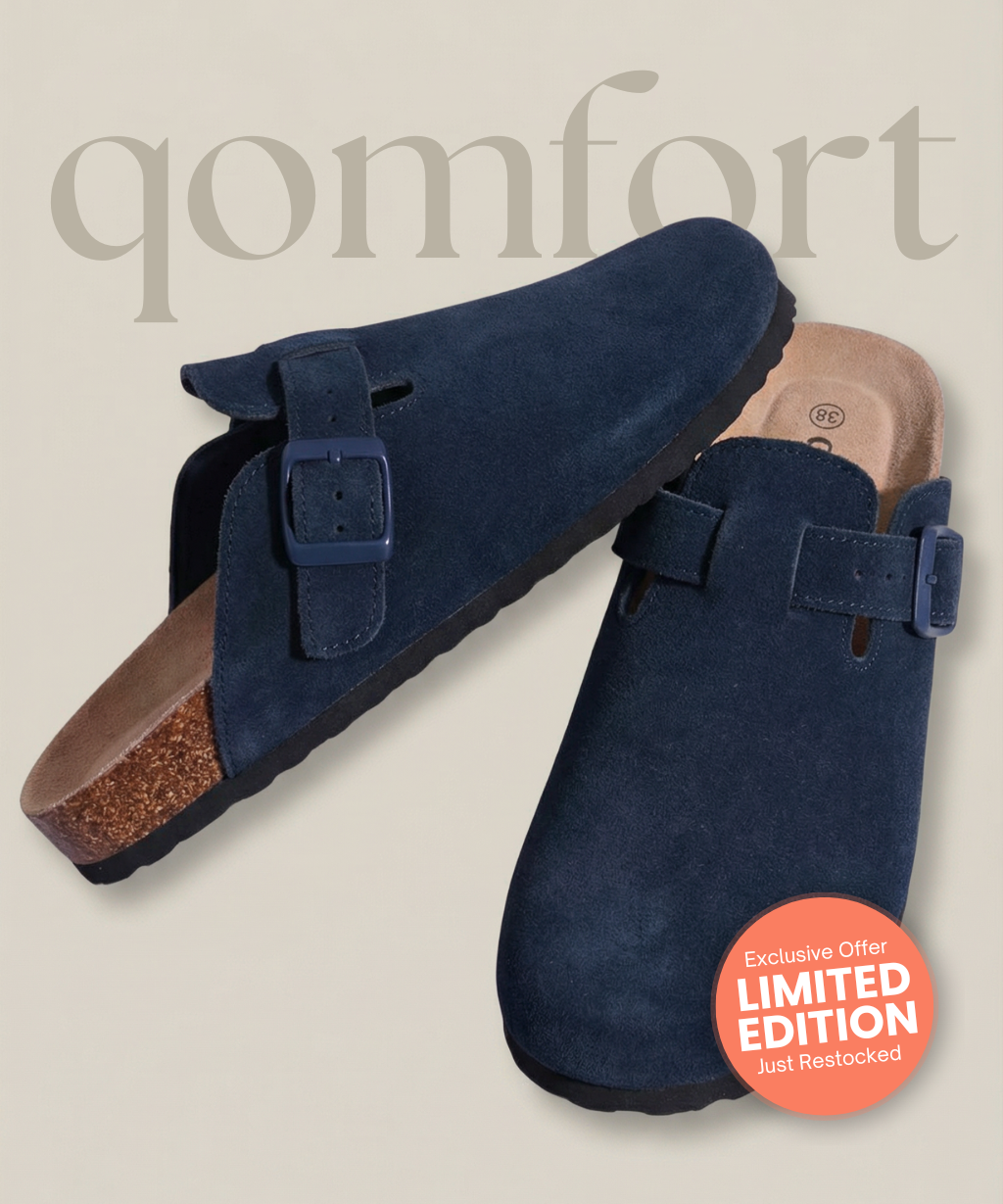 Genuine Suede Clogs by Qomfort