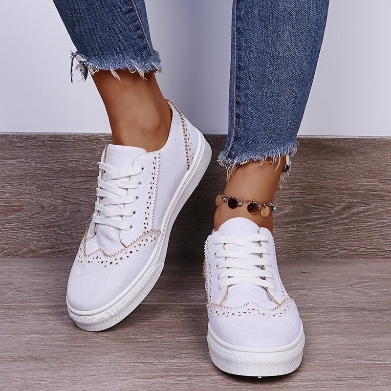 Best Orthopedic Women Shoes Comfy Anti-shock Round Toe Sneakers Vintage Design