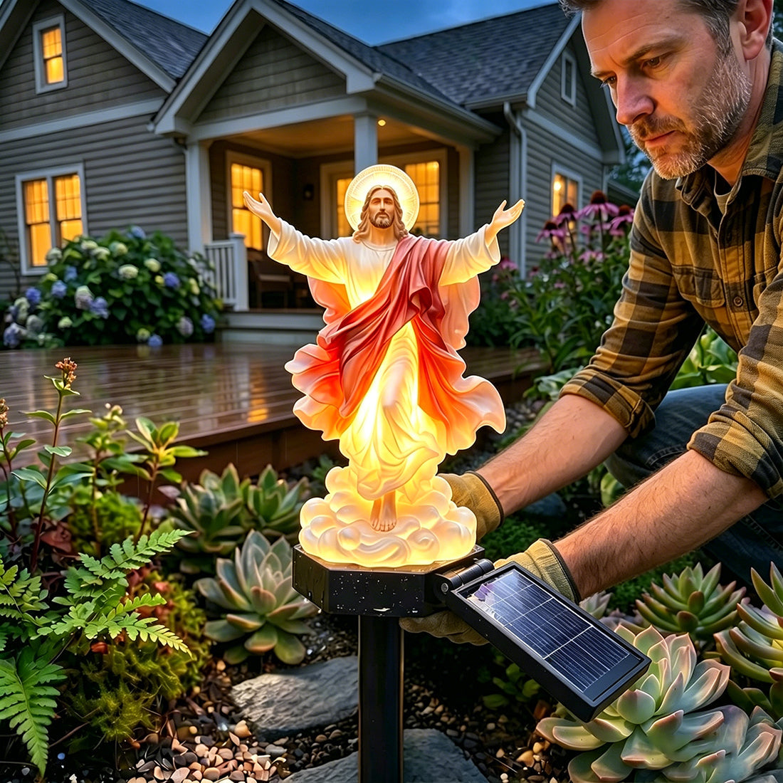 Today's Special Offer-50% Off🔥 Jesus Ascension Solar Garden Light