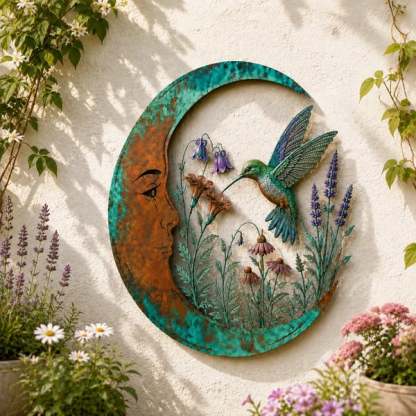 ⏰ LAST DAY 50% OFF - 🌙Metal Crescent Moon Wall Art - A Timeless Garden Accent Inspired by Nature