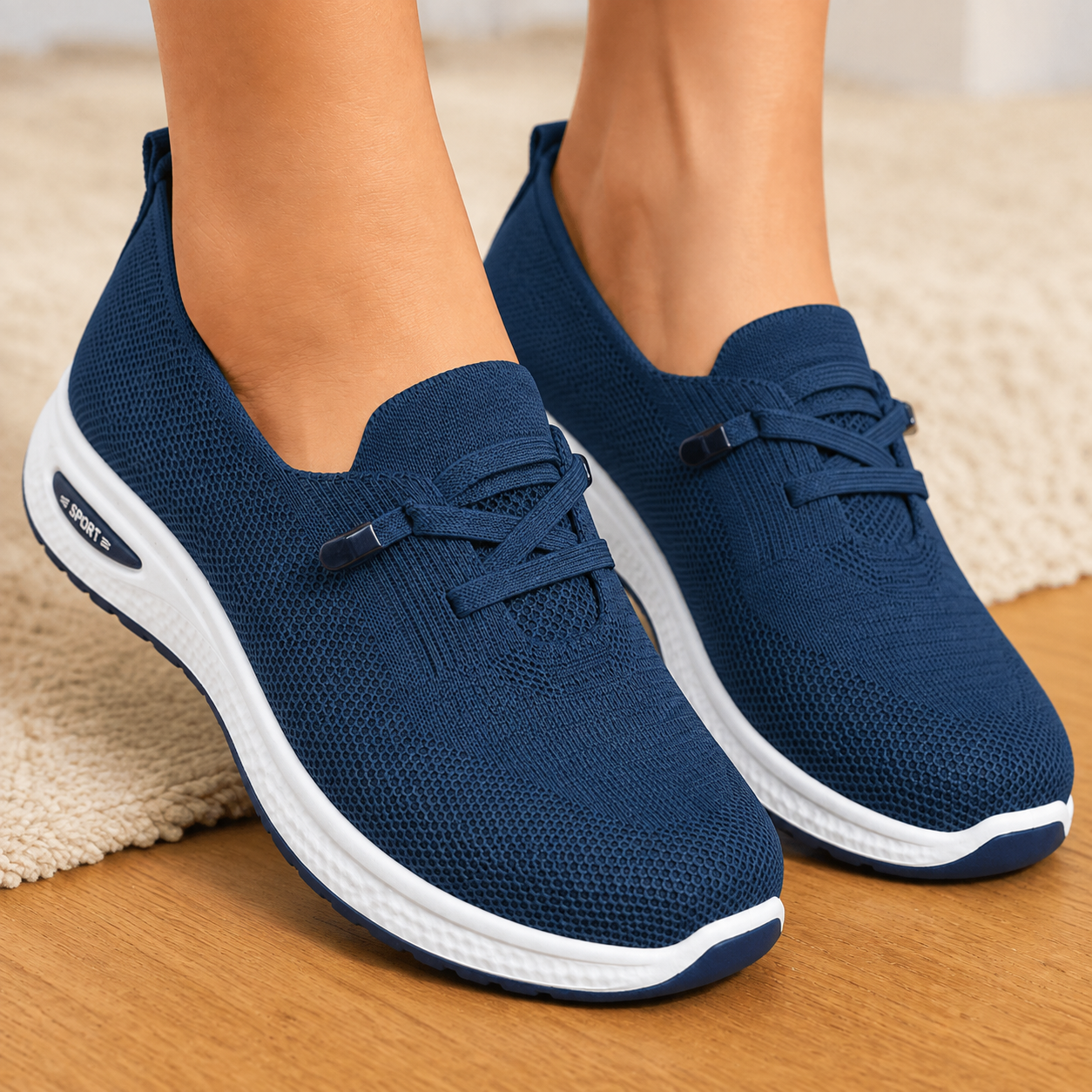 🔥Last day! 50% off!Breathable Mesh Walking Shoes With Cushioning Support