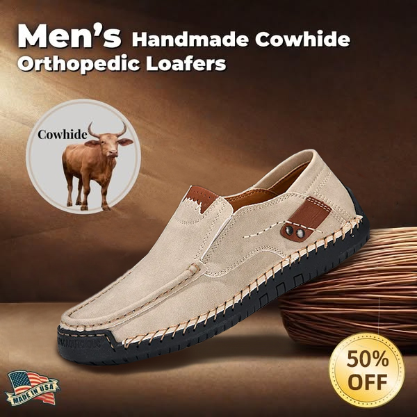 🔥Last Day 60% OFF🔥Men's genuine calfskin leather Slip-On Loafers