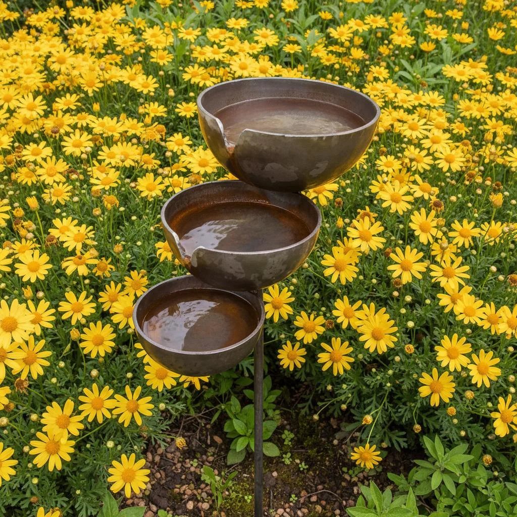 🔥Hot Sale🔥Bring Life Back To Your Garden – Rain Catcher Bird Bath 🌿🐦