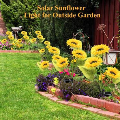 🌻Mother's Day Sale🌞Solar LED Sunflower Garden Lights-29.6inch/74cm