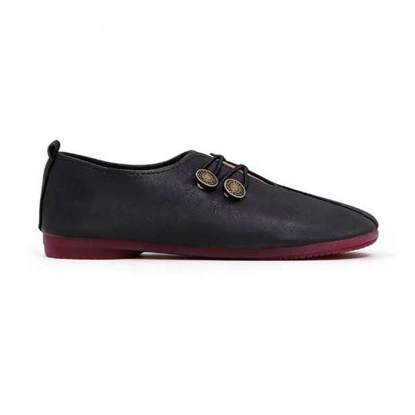 💝Summer Sale ⭐ Women's Elegant soft sole round toe buckle decoration Flat Shoes