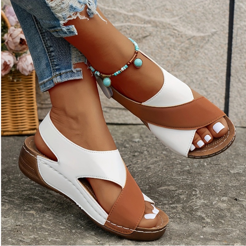 🔥 Last Day: 70% Off 🔥 Women's New Solid Color Summer Wedge Sandals