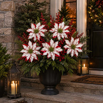 ❀Last Day 60% OFF🔥Christmas Poinsettia Planter Inserts