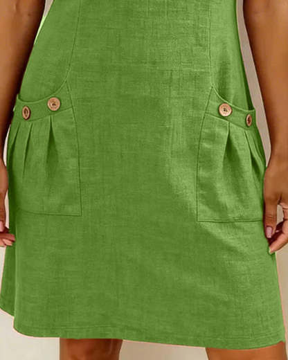 Azuria® | Cotton Dress With Zipper