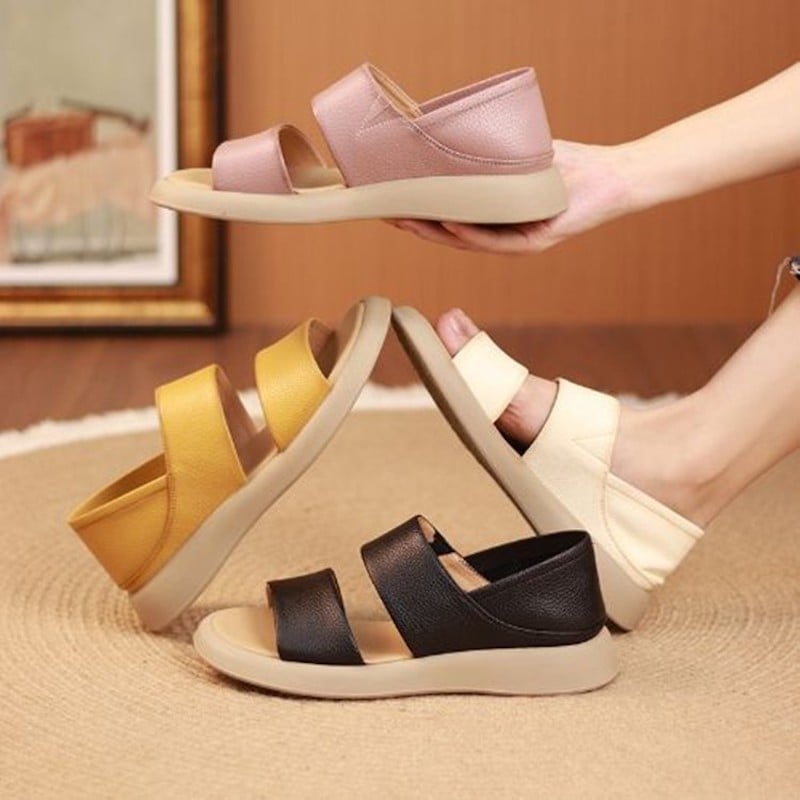 🔥 Last Day: 70% Off 🔥 New Women's Stylish Genuine Leather Platform Sandals