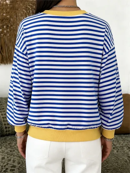 Women's Pullover Sweatshirt Casual Long Sleeve Crew Neck Regular Tops