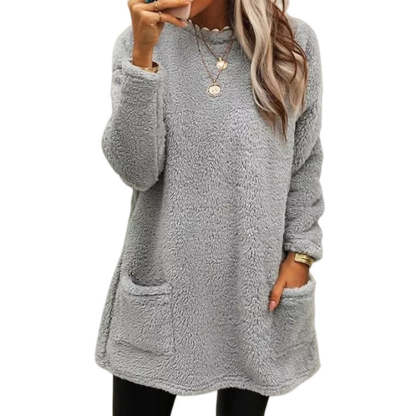🍂Limited-Time Offer ☁️Women's Warm Crew Neck Long Sleeve Top