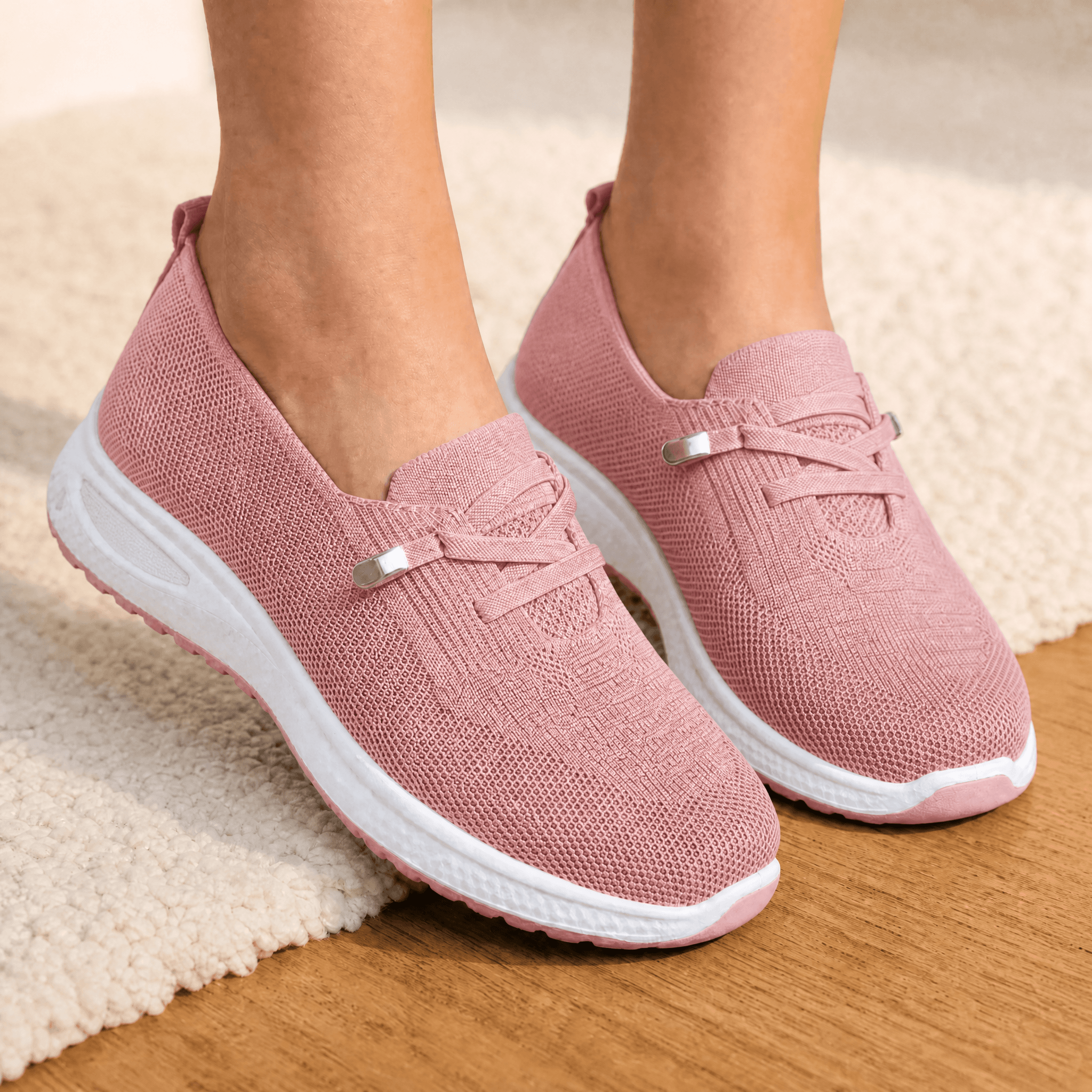 🔥Last day! 50% off!Breathable Mesh Walking Shoes With Cushioning Support