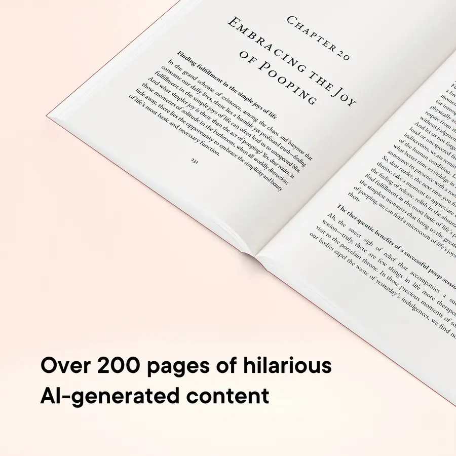 Personalized Hilarious AI Book, Paperback, 240 Pages, Vintage Cover