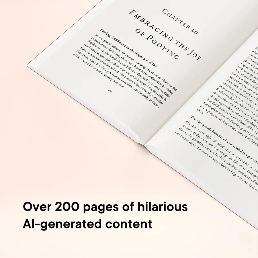 Personalized Hilarious AI Book, Paperback, 240 Pages, Vintage Cover