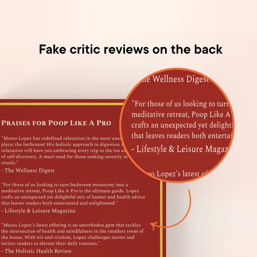 Personalized Hilarious AI Book, Paperback, 240 Pages, Vintage Cover