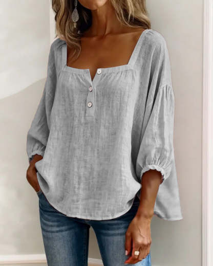 Lily Neck Long Sleeve Blouse