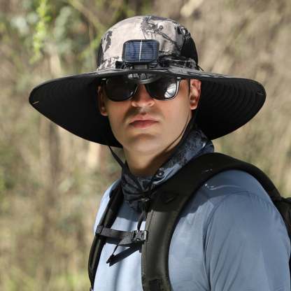 🔥Last Day Sale 70% Off -Solar Cooling Sun Hat – Portable Fan Cap