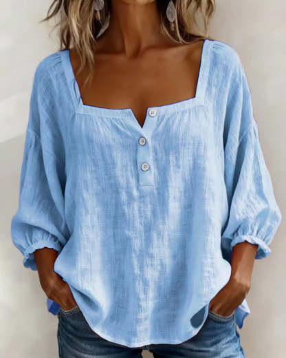 Lily Neck Long Sleeve Blouse