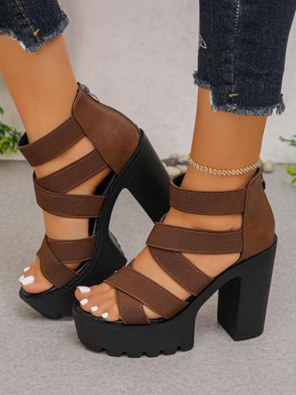 Rebel Platform Block Heels