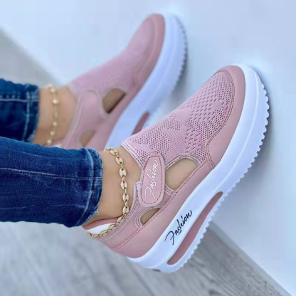 Women's Casual Single Shoes, New Spring/Summer Style, Flat, Flyknit, Breathable esh shoes