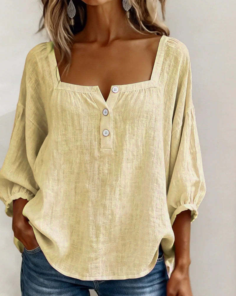 Lily Neck Long Sleeve Blouse