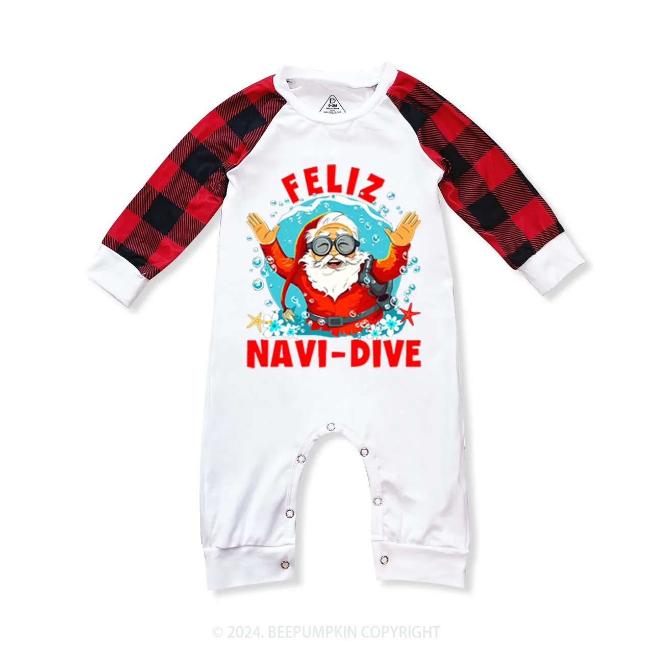 Beach Family Christmas Matching Pajamas Beepumpkin