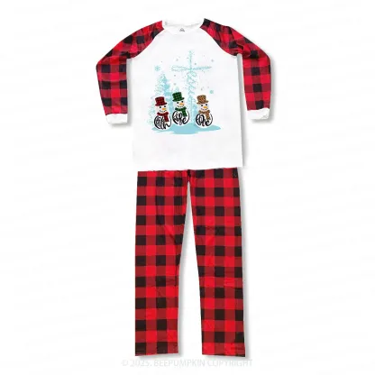 Faith Hope Love Snowmen Christmas Family Matching Pajamas