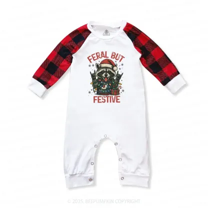 Personalized Christmas Raccoon Family Matching Pajamas