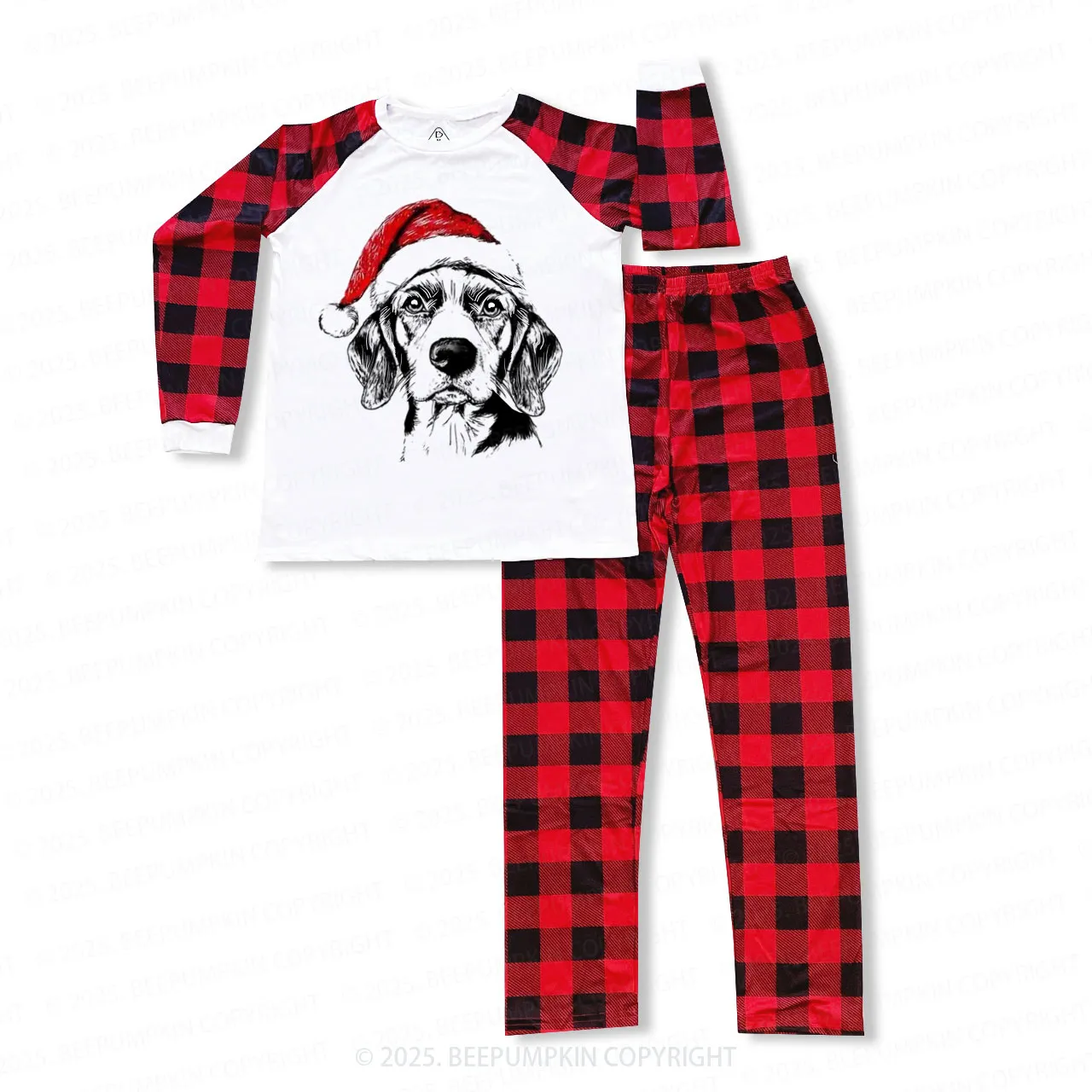 Personalized Santa Paws Dog Breed Family Matching Pajamas