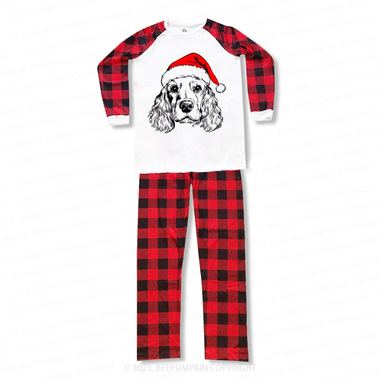 Personalized Santa Paws Dog Breed Family Matching Pajamas