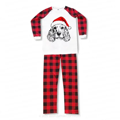 Personalized Santa Paws Dog Breed Family Matching Pajamas