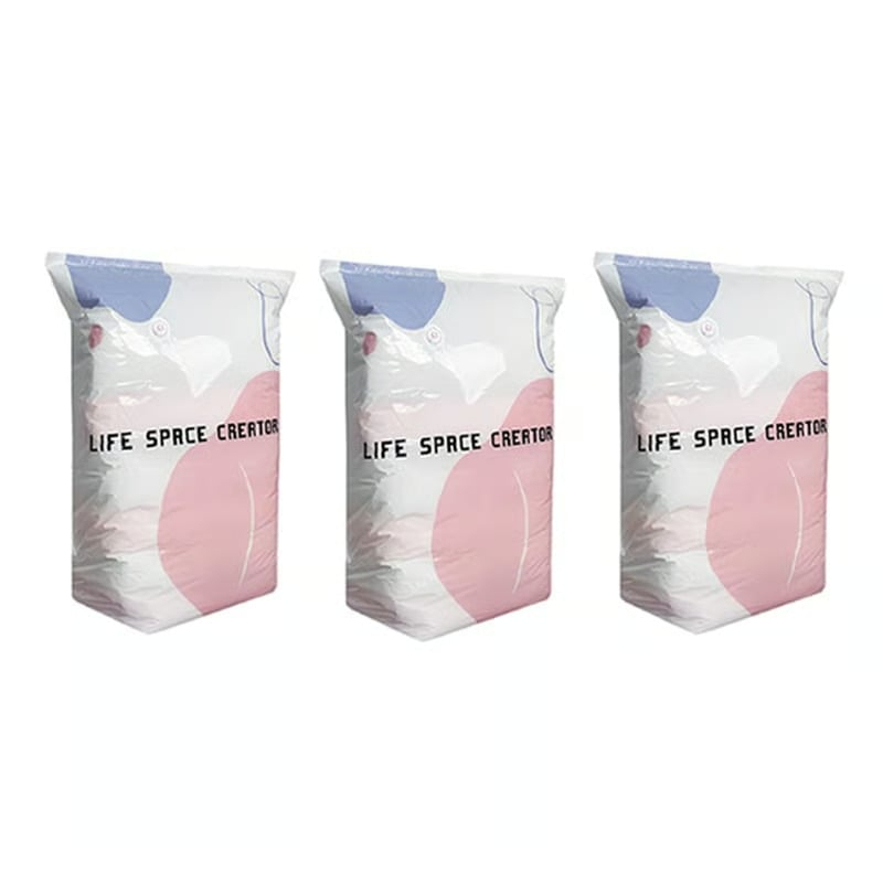 Thickened Stereoscopic No-Pump Vacuum Compression Bag